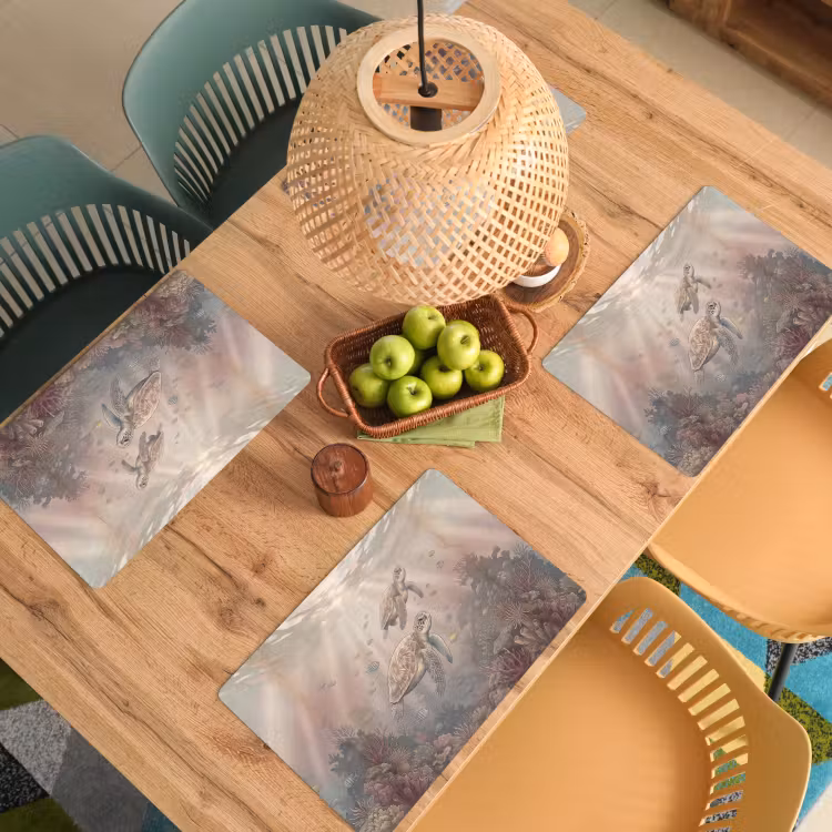 Dier - Onderwater - Oceaan - Illustratie - Zeeleven Placemat vinyl groot -zzsfeer5_Kitchenyeah-website