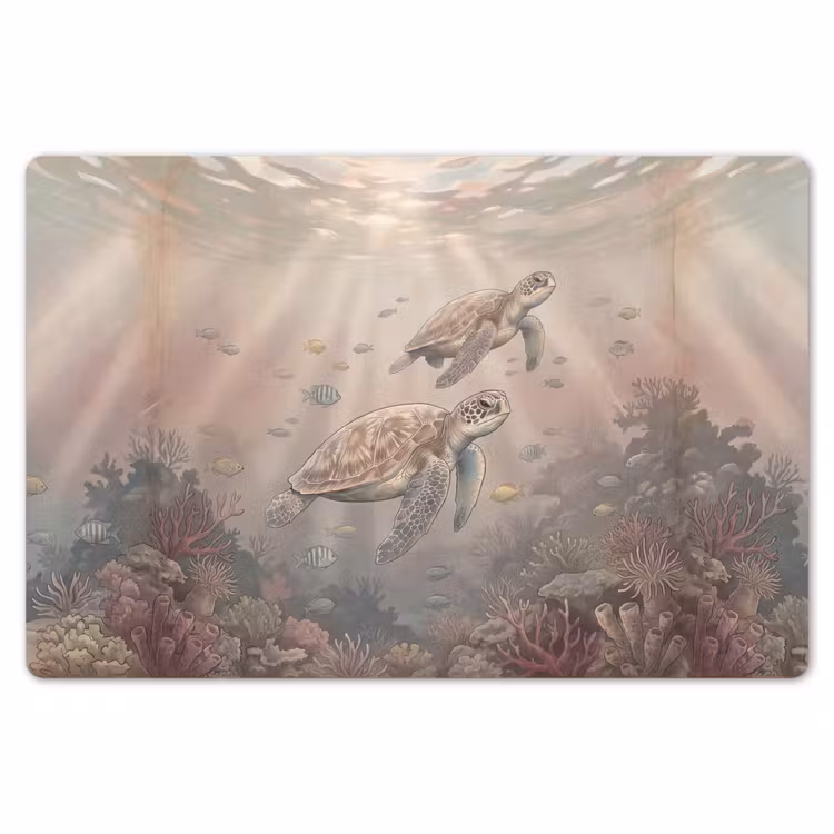 Dier - Onderwater - Oceaan - Illustratie - Zeeleven Placemat vinyl groot -zzsfeer1_Kitchenyeah-website