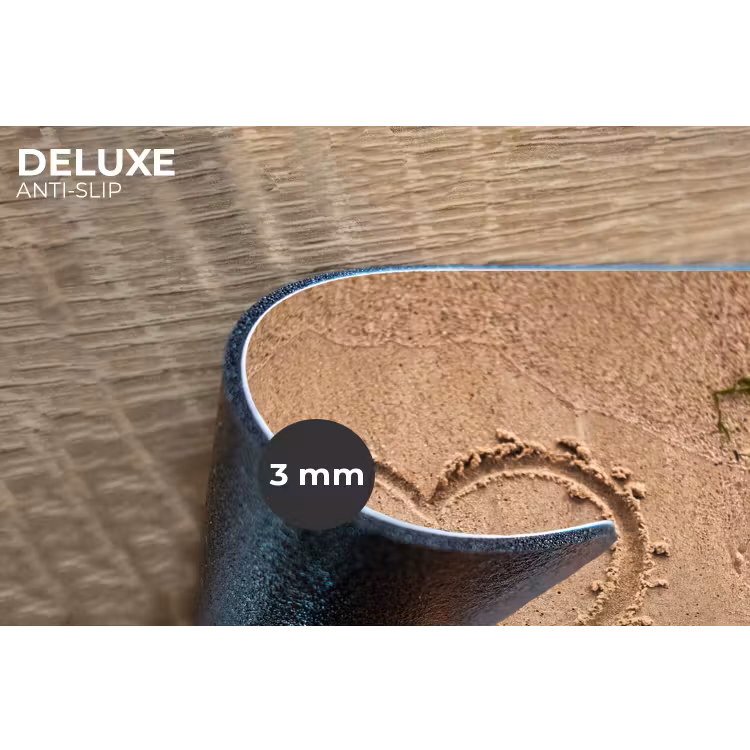 Dieren - Hart - Strand - Zand - Roze Placemat vinyl groot -closeup