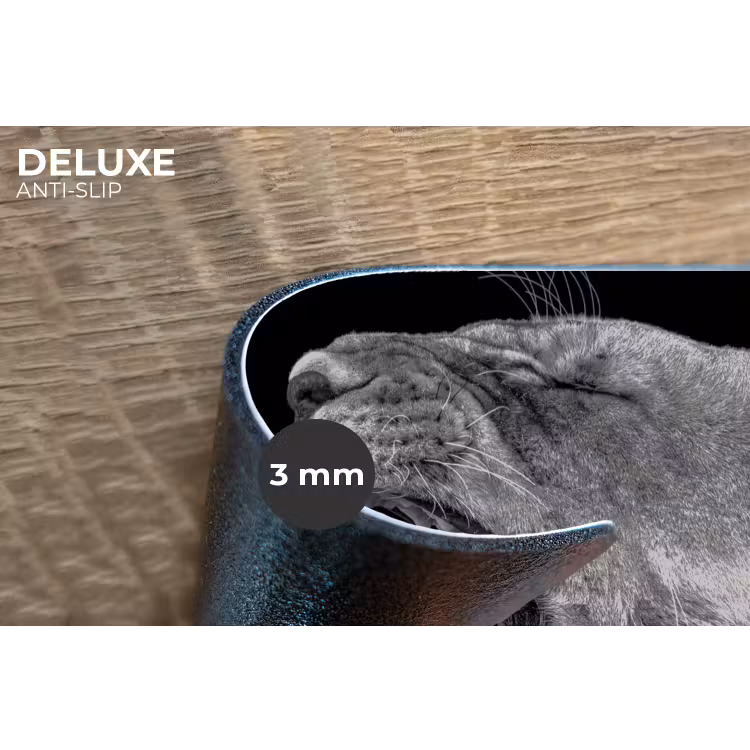 Dieren - Leeuw - Zwart - Wit - Portret Placemat vinyl groot -closeup