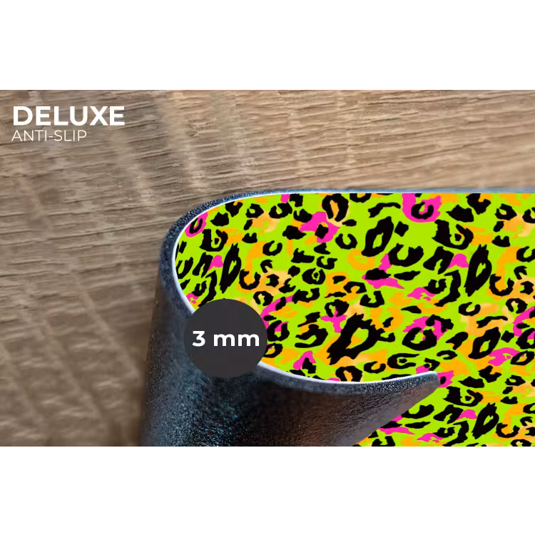 Dieren - Neon - Groen - Panterprint Placemat vinyl groot 368 -closeup