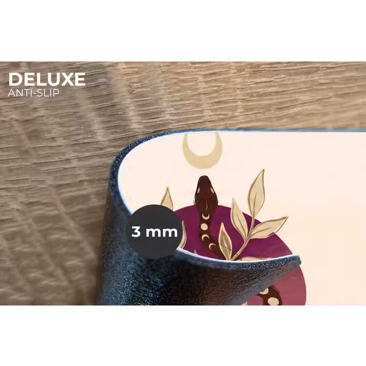 Dieren - Slang - Maan - Mystiek - Abstract Placemat vinyl groot -closeup