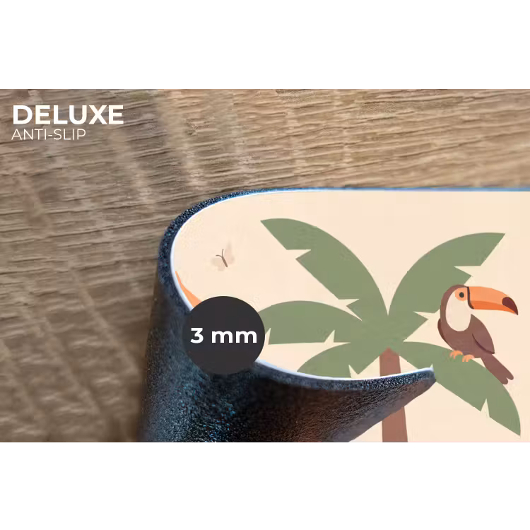Dieren - Tropisch - Safari - Kleurrijk Placemat vinyl groot -closeup