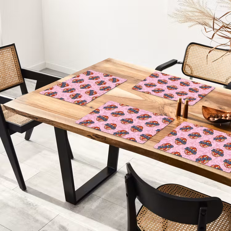 Disco - Bal - Patroon - Roze Placemat vinyl groot 368 -zzsfeer4_Kitchenyeah-website