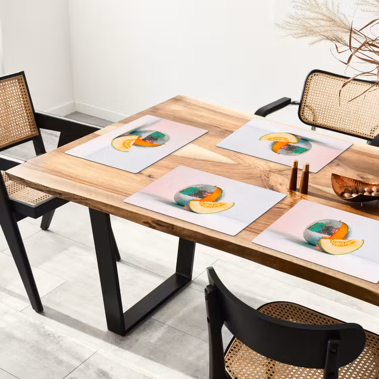 Disco - Discobal - Meloen - Pastel Placemat vinyl groot -zzsfeer4_Kitchenyeah-website