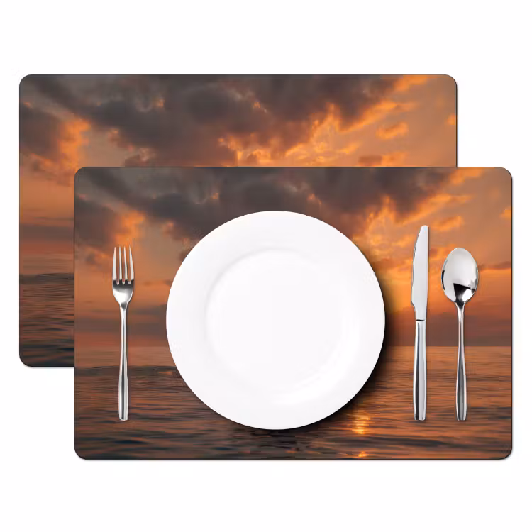 Dolfijnen - Zee - Realistisch Placemat vinyl groot -zzsfeer2_Kitchenyeah-website