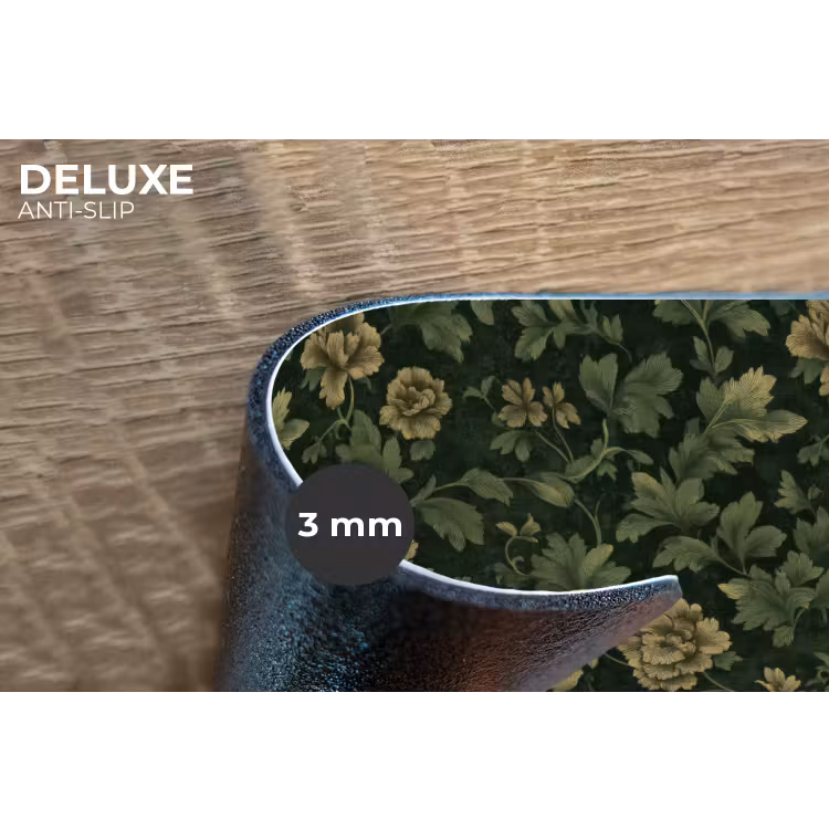 Donker - Groen - Goud - Botanisch Placemat vinyl groot 368 -closeup
