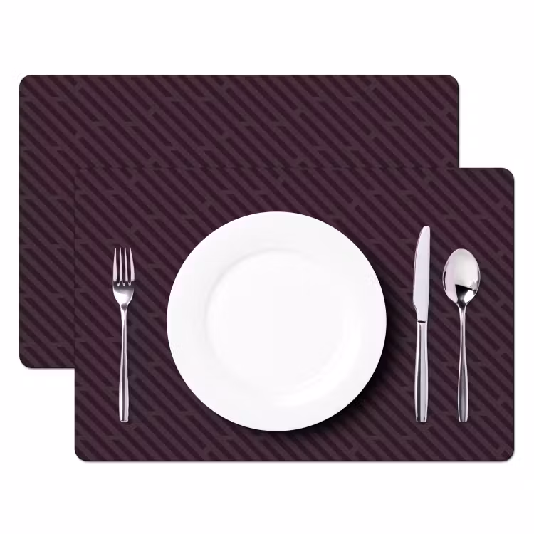 Donker - Paars - Patroon - Strepen Placemat vinyl groot 368 -zzsfeer2_Kitchenyeah-website