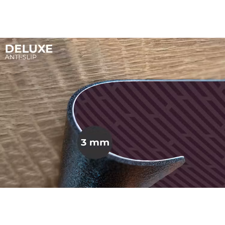 Donker - Paars - Patroon - Strepen Placemat vinyl groot 368 -closeup