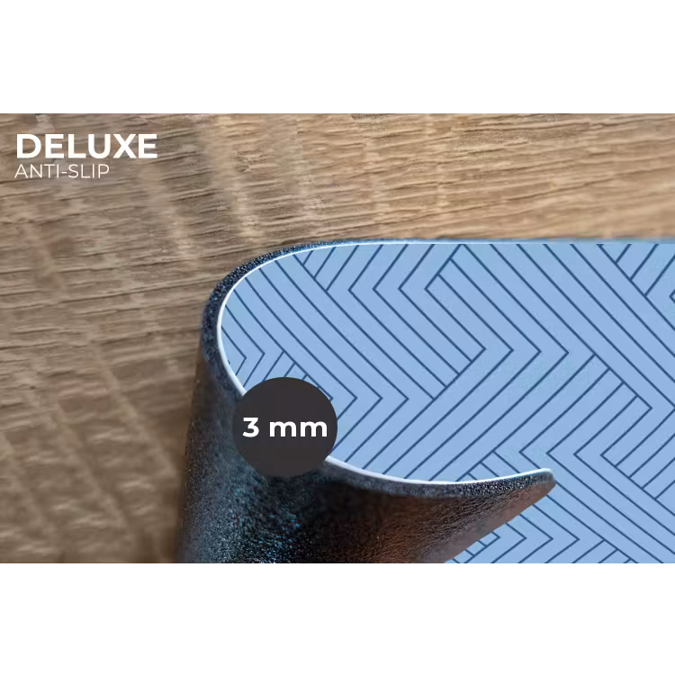 Donkerblauw - Patroon - Lijnen Placemat vinyl groot 368 -closeup