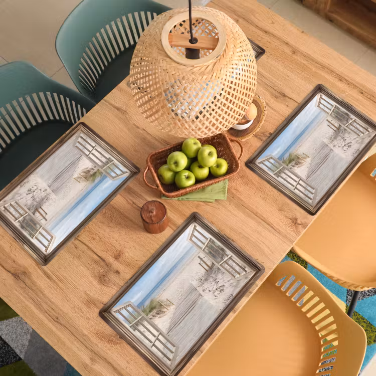 Doorkijk - Strand - Duinen - Pad - Landschap Placemat vinyl groot -zzsfeer5_Kitchenyeah-website