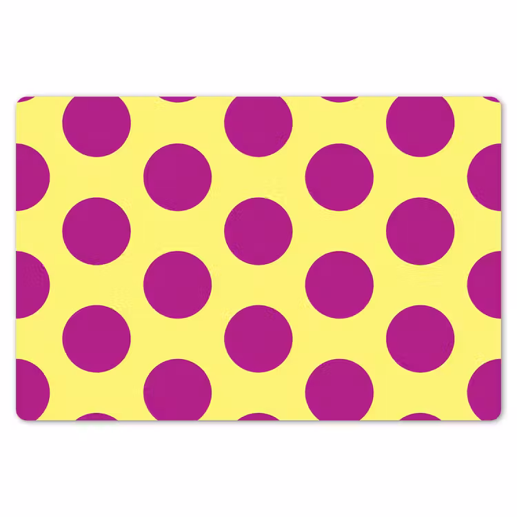 Dots - Klassiek - Geel Placemat vinyl groot 368 -zzsfeer1_Kitchenyeah-website