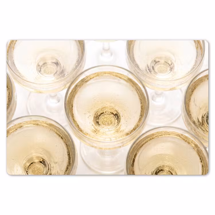 Drank - Glazen - Feest - Goud Placemat vinyl groot -zzsfeer1_Kitchenyeah-website