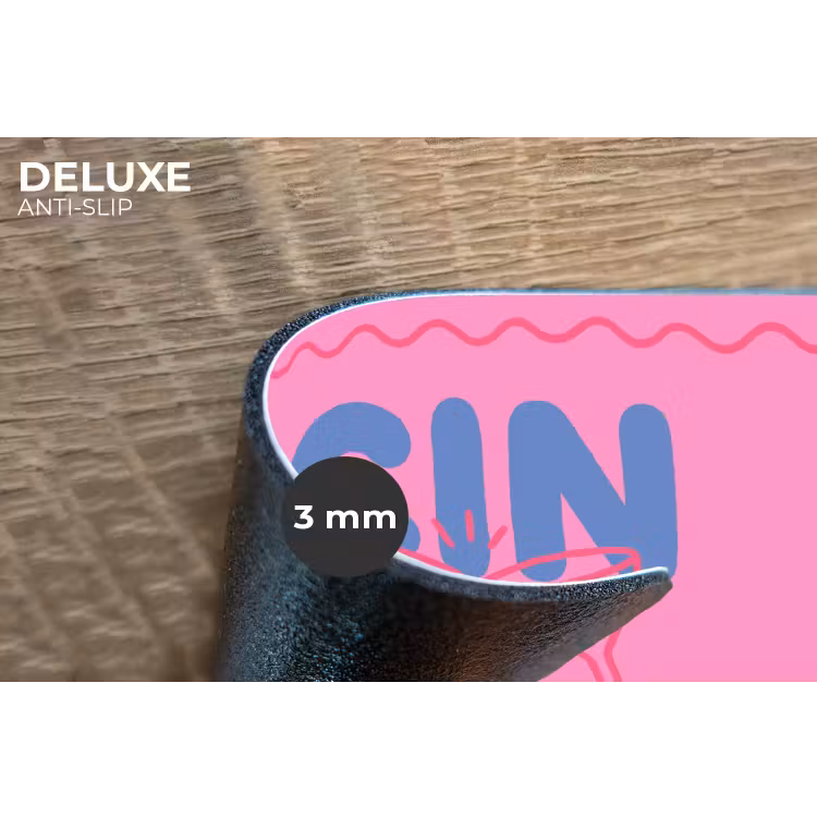 Drank - Glazen - Proost - Modern - Roze Placemat vinyl groot -closeup