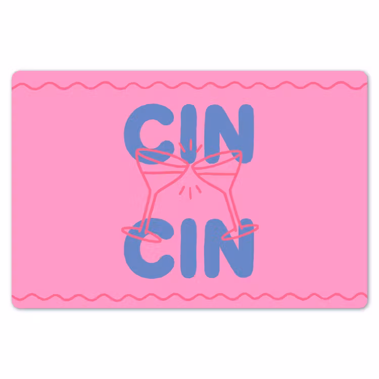 Drank - Glazen - Proost - Modern - Roze Placemat vinyl groot -zzsfeer1_Kitchenyeah-website
