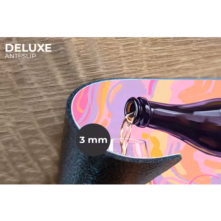 Drank - Inschenken - Feest - Abstract - Roze Placemat vinyl groot -closeup