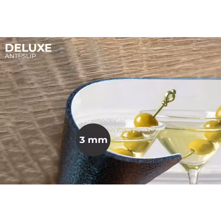 Drank - Martini - Olijven - Modern - Wit Placemat vinyl groot -closeup