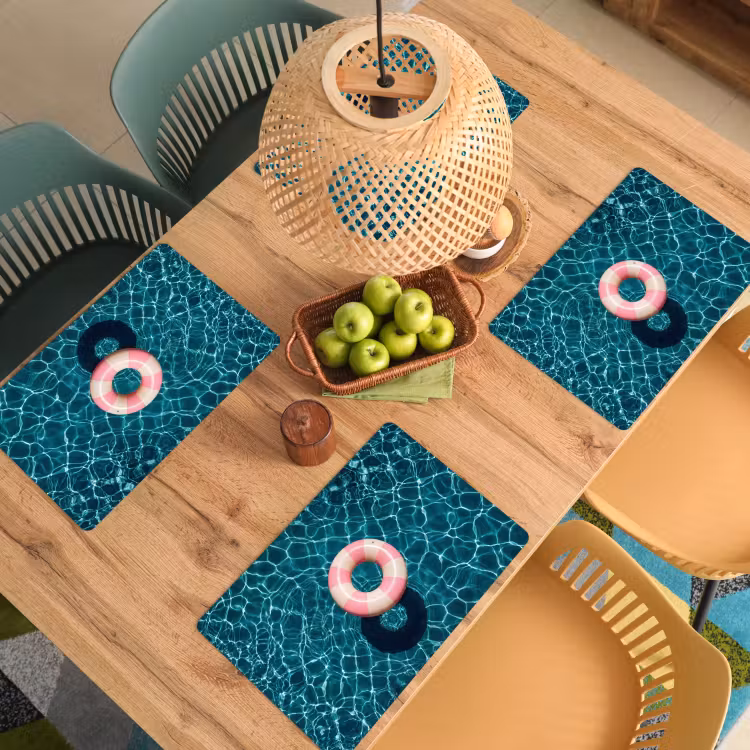 Drijvend - Zwemband - Water Placemat vinyl groot -zzsfeer5_Kitchenyeah-website