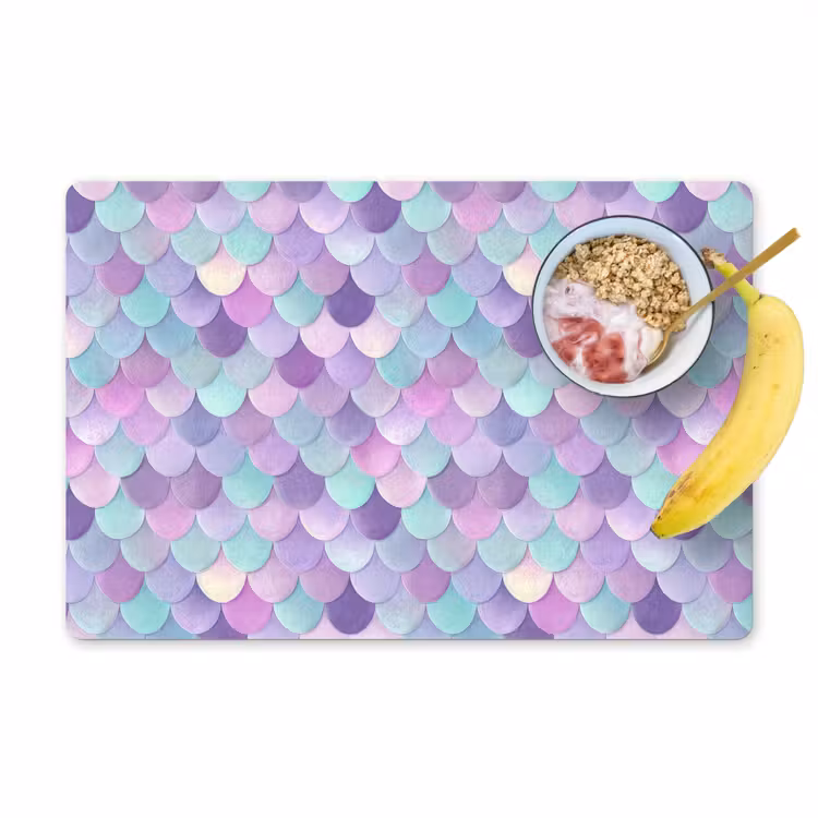 Dromerig - Zeemeermin - Pastel Placemat vinyl groot 368 -zzzproduct_Kitchenyeah-website