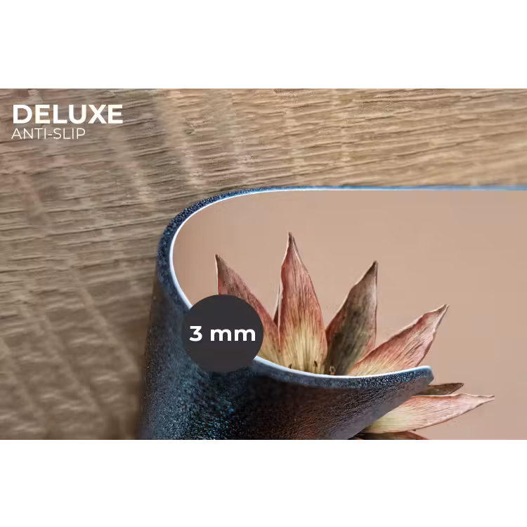 Droogbloem - Protea - Vintage - Beige - Rustiek Placemat vinyl groot -closeup
