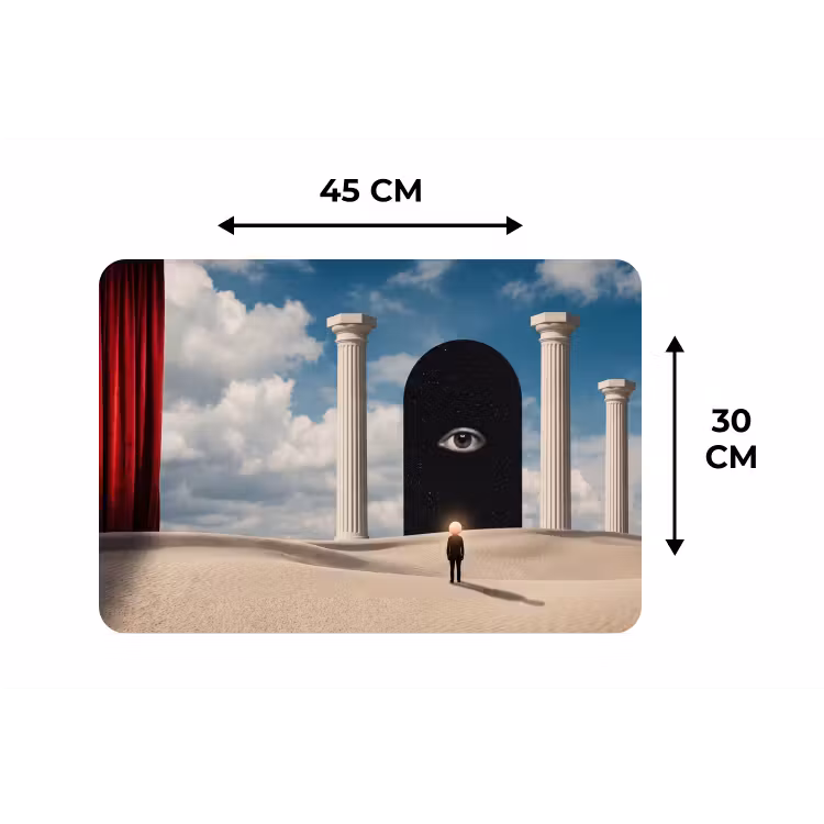 Placemat - 6 stuks - Droom - Woestijn - Oog - Droom - Woestijn - Oog Placemat vinyl groot