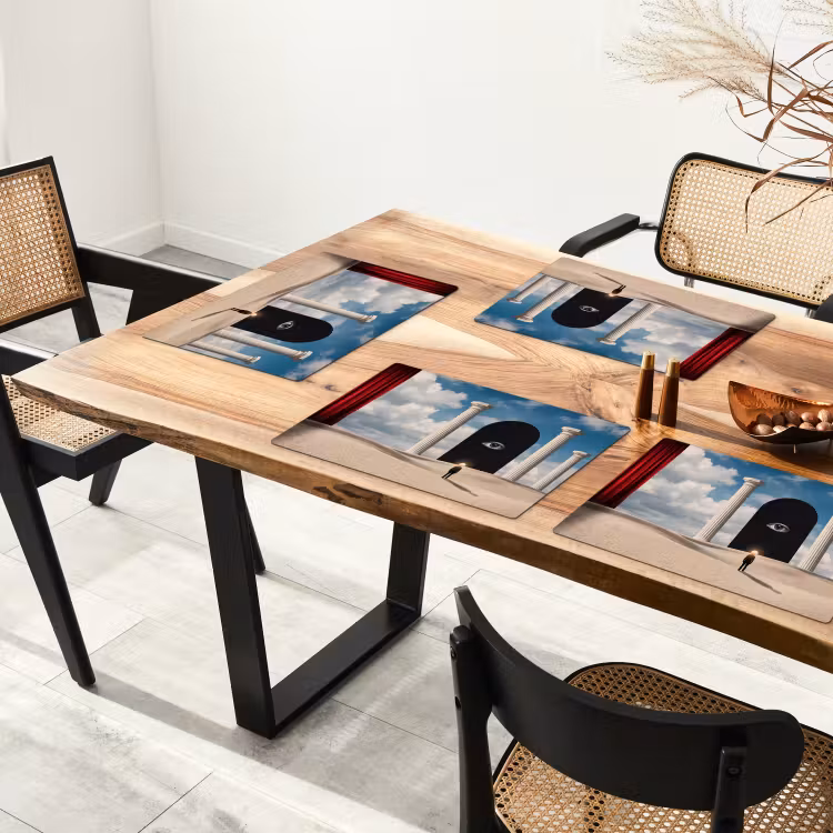 Placemat - 6 stuks - Droom - Woestijn - Oog - Droom - Woestijn - Oog Placemat vinyl groot
