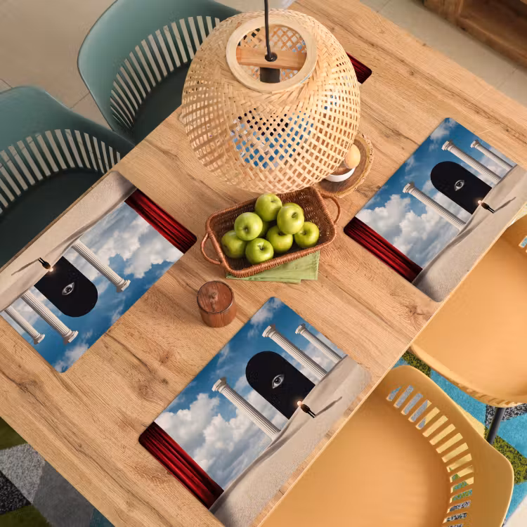 Placemat - 6 stuks - Droom - Woestijn - Oog - Droom - Woestijn - Oog Placemat vinyl groot