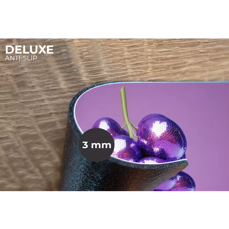 Druif - Disco - Glitter - Paars Placemat vinyl groot -closeup
