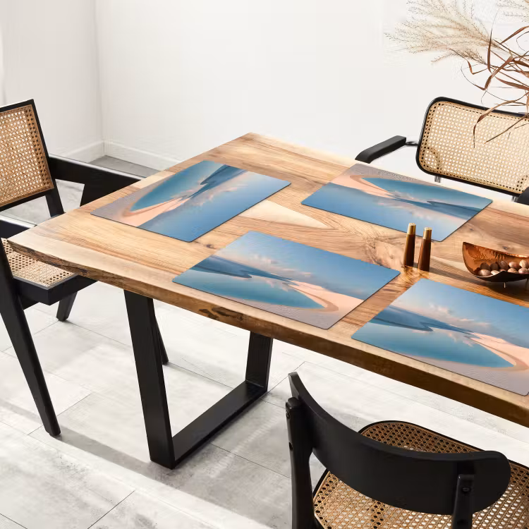 Duinen - Waterplas - Oneindige rust Placemat vinyl groot -zzsfeer4_Kitchenyeah-website