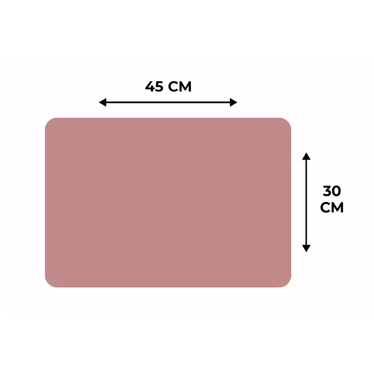 Dusty - Rose - Roze Placemat vinyl groot 368 -specs