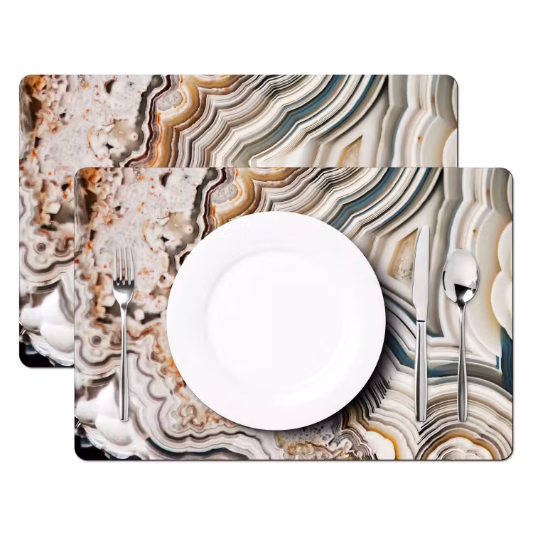 Edelsteen - Marmer - Natuur - Abstract Placemat vinyl groot -zzsfeer2_Kitchenyeah-website