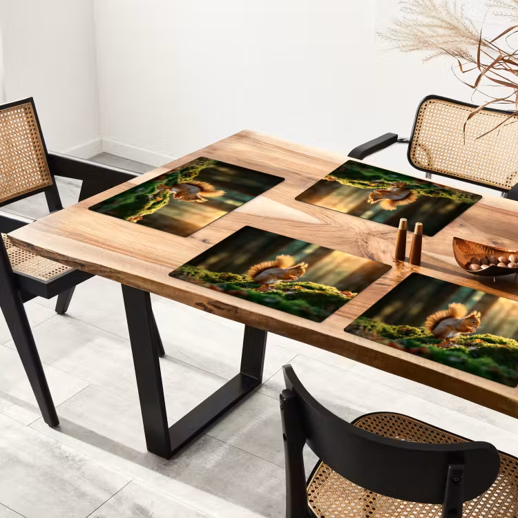 Eekhoorn - Nootje - Gras Placemat vinyl groot -zzsfeer4_Kitchenyeah-website