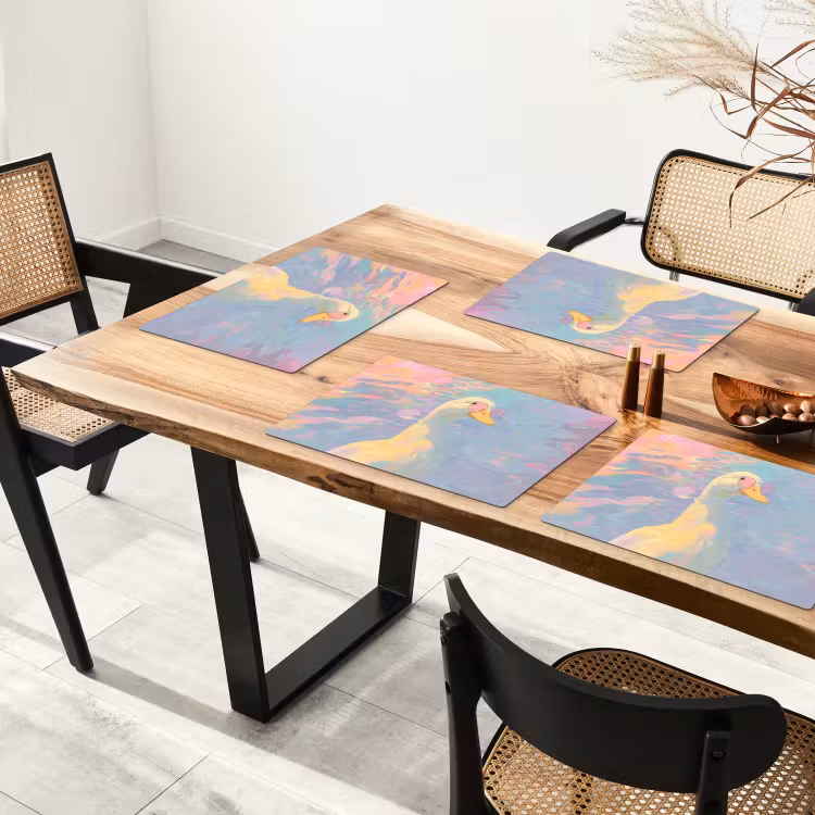Eend - Zonnebril - Water Placemat vinyl groot -zzsfeer4_Kitchenyeah-website