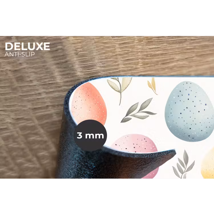 Eieren - Kleurrijk - Patroon Placemat vinyl groot -closeup