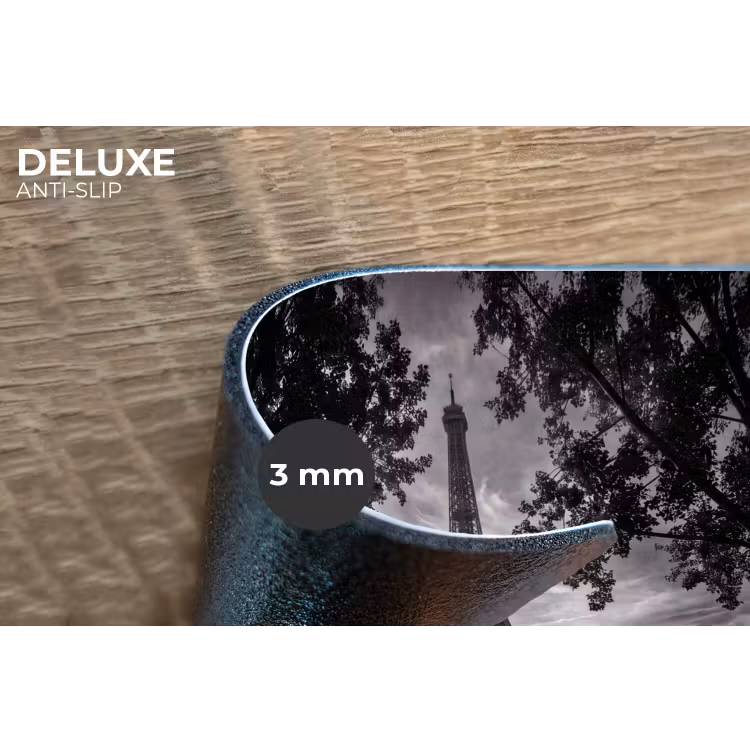 Eiffeltoren - Parijs - Rivier - Architectuur - Zwart-wit Placemat vinyl groot -closeup