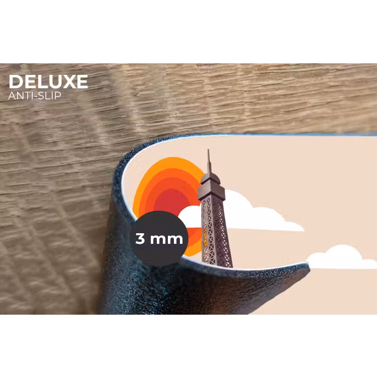 Eiffeltoren - Zon - Architectuur - Abstract - Beige Placemat vinyl groot -closeup