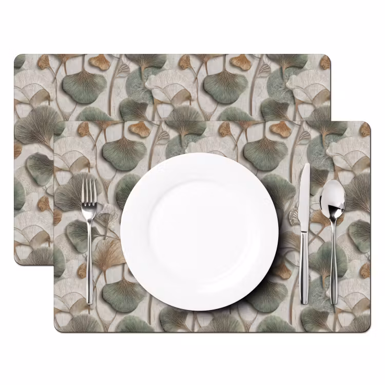Elegant - Bladeren - Groen Placemat vinyl groot 368 -zzsfeer2_Kitchenyeah-website