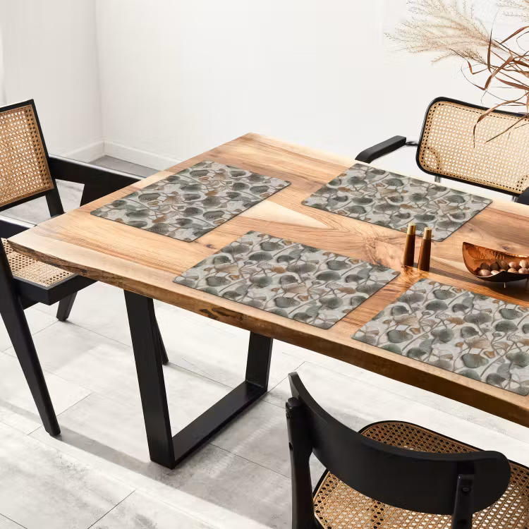 Elegant - Bladeren - Groen Placemat vinyl groot 368 -zzsfeer4_Kitchenyeah-website