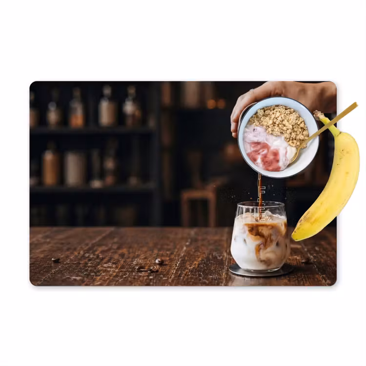 Espresso - Melk - Café Placemat vinyl groot -zzzproduct_Kitchenyeah-website