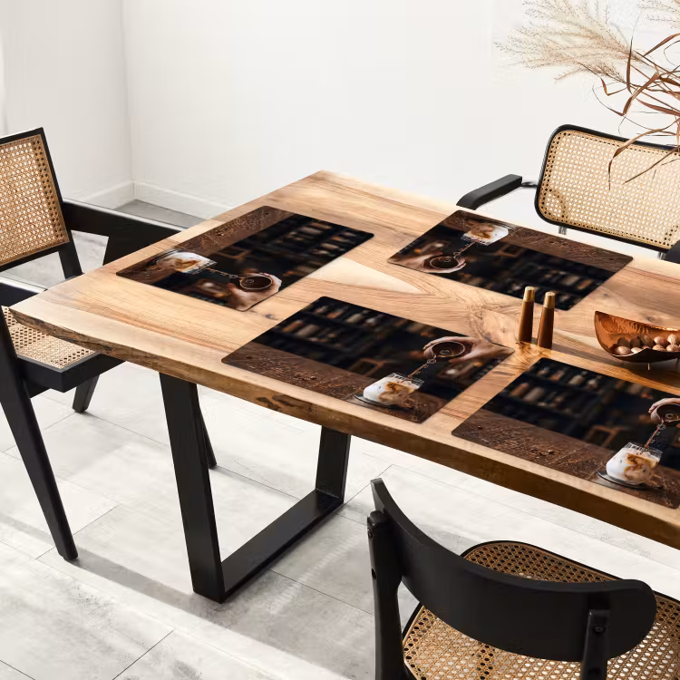 Espresso - Melk - Café Placemat vinyl groot -zzsfeer4_Kitchenyeah-website