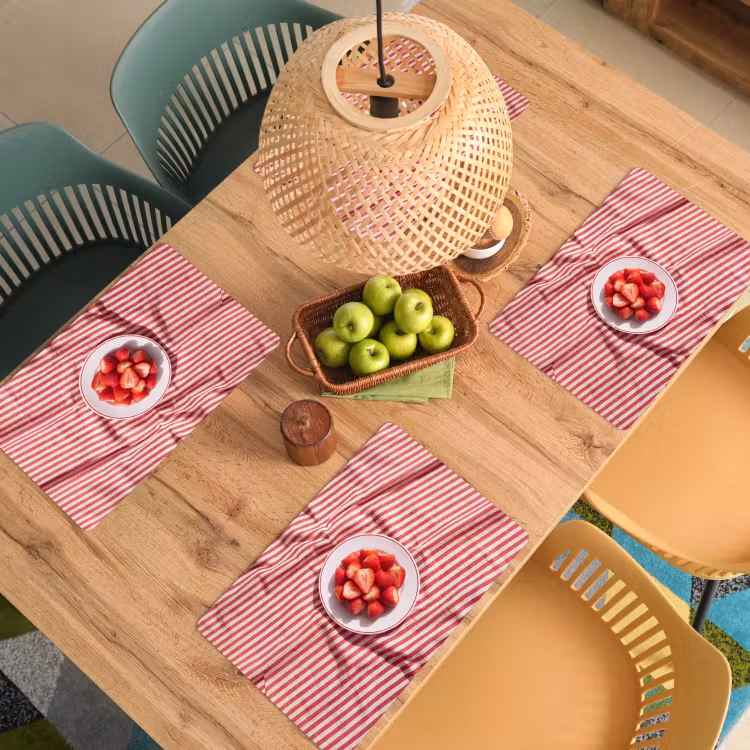 Eten - Aardbeien - Fruit - Zomer - Rood Placemat vinyl groot -zzsfeer5_Kitchenyeah-website