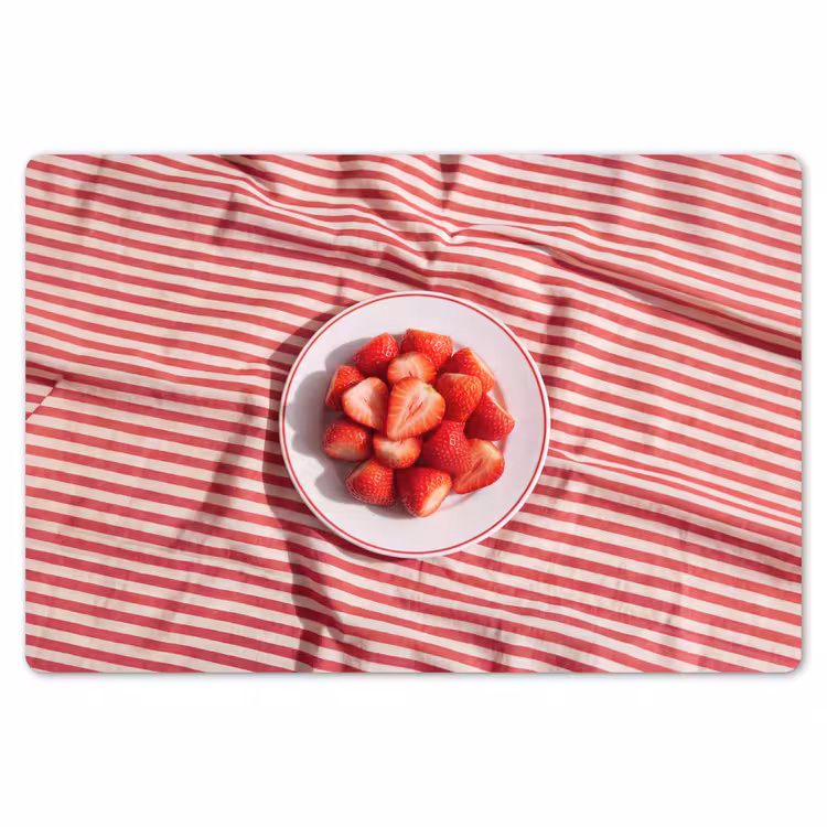 Eten - Aardbeien - Fruit - Zomer - Rood Placemat vinyl groot -zzsfeer1_Kitchenyeah-website