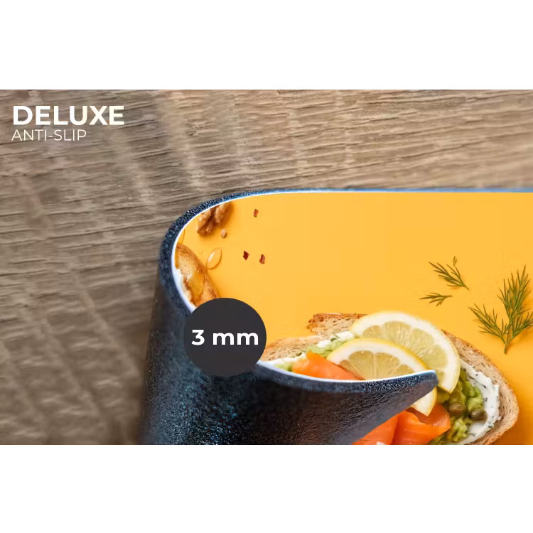 Eten - Brood - Ontbijt - Modern - Kleurrijk Placemat vinyl groot -closeup