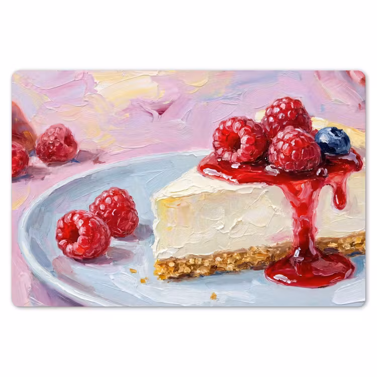 Eten - Cheesecake - Bessen - Abstract - Roze Placemat vinyl groot -zzsfeer1_Kitchenyeah-website