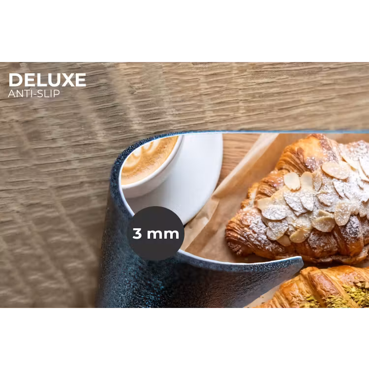 Eten - Croissant - Koffie - Ontbijt - Modern Placemat vinyl groot -closeup