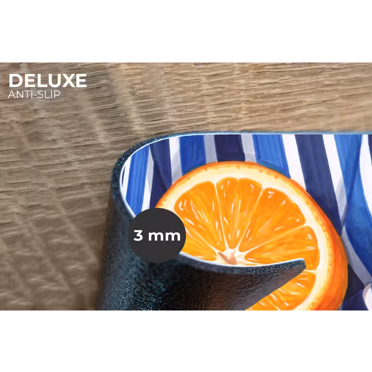 Placemat - 6 stuks - Eten - Fruit - Oranje - Eten - Fruit - Oranje Placemat vinyl groot