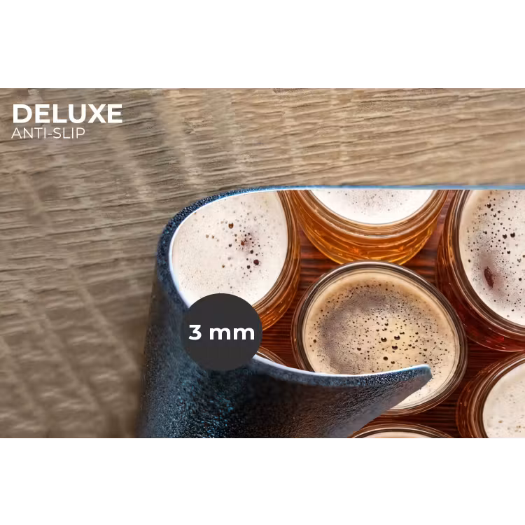 Eten - Glazen - Drank - Patroon - Bruin Placemat vinyl groot -closeup