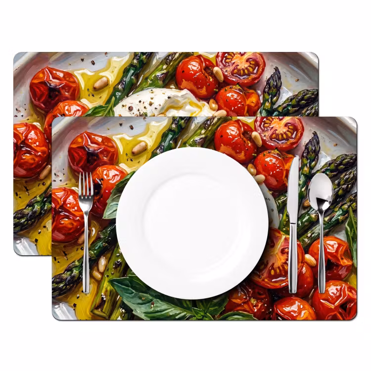 Eten - Groenten - Kaas - Modern - Vers Placemat vinyl groot -zzsfeer2_Kitchenyeah-website