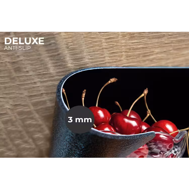 Placemat - 6 stuks - Eten - Kersen - Rood - Eten - Kersen - Rood Placemat vinyl groot