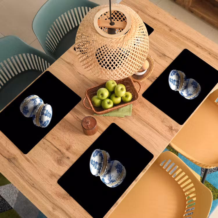 Eten - Macarons - Delfts blauw - Koekjes Placemat vinyl groot -zzsfeer5_Kitchenyeah-website